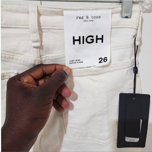 Nwtg Rag & Bone Nina High-Rise Ankle Flared Jeans Size 26 - Picture 5 of 7